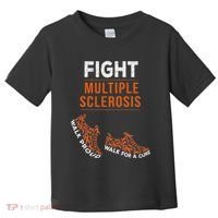 Fight Multiple Sclerosis Ms Awareness Warrior Ribbon Toddler T-Shirt thumb 0