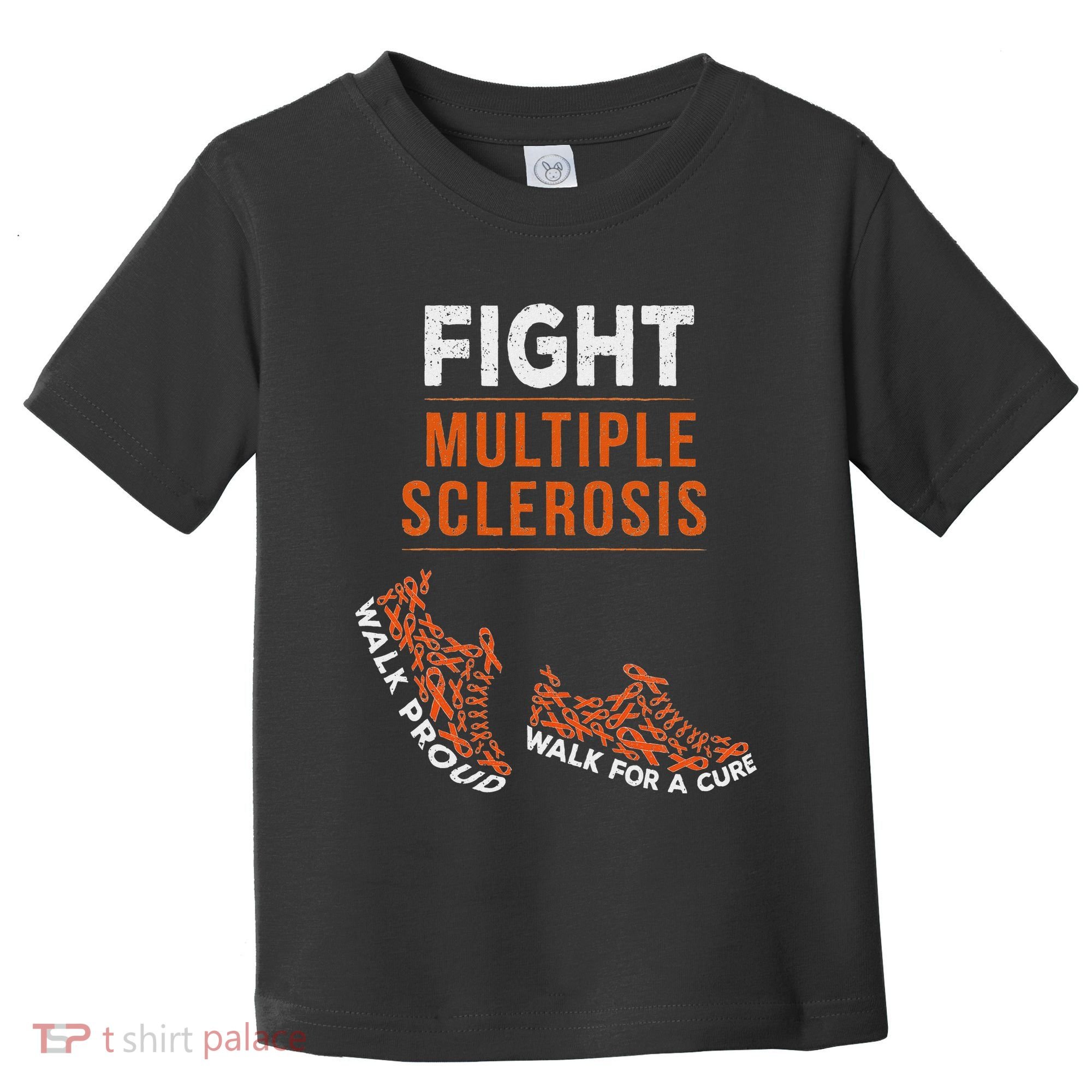 Fight Multiple Sclerosis Ms Awareness Warrior Ribbon Toddler T-Shirt