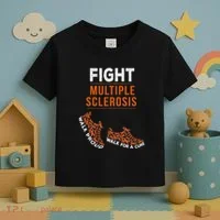 Fight Multiple Sclerosis Ms Awareness Warrior Ribbon Toddler T-Shirt thumb 3