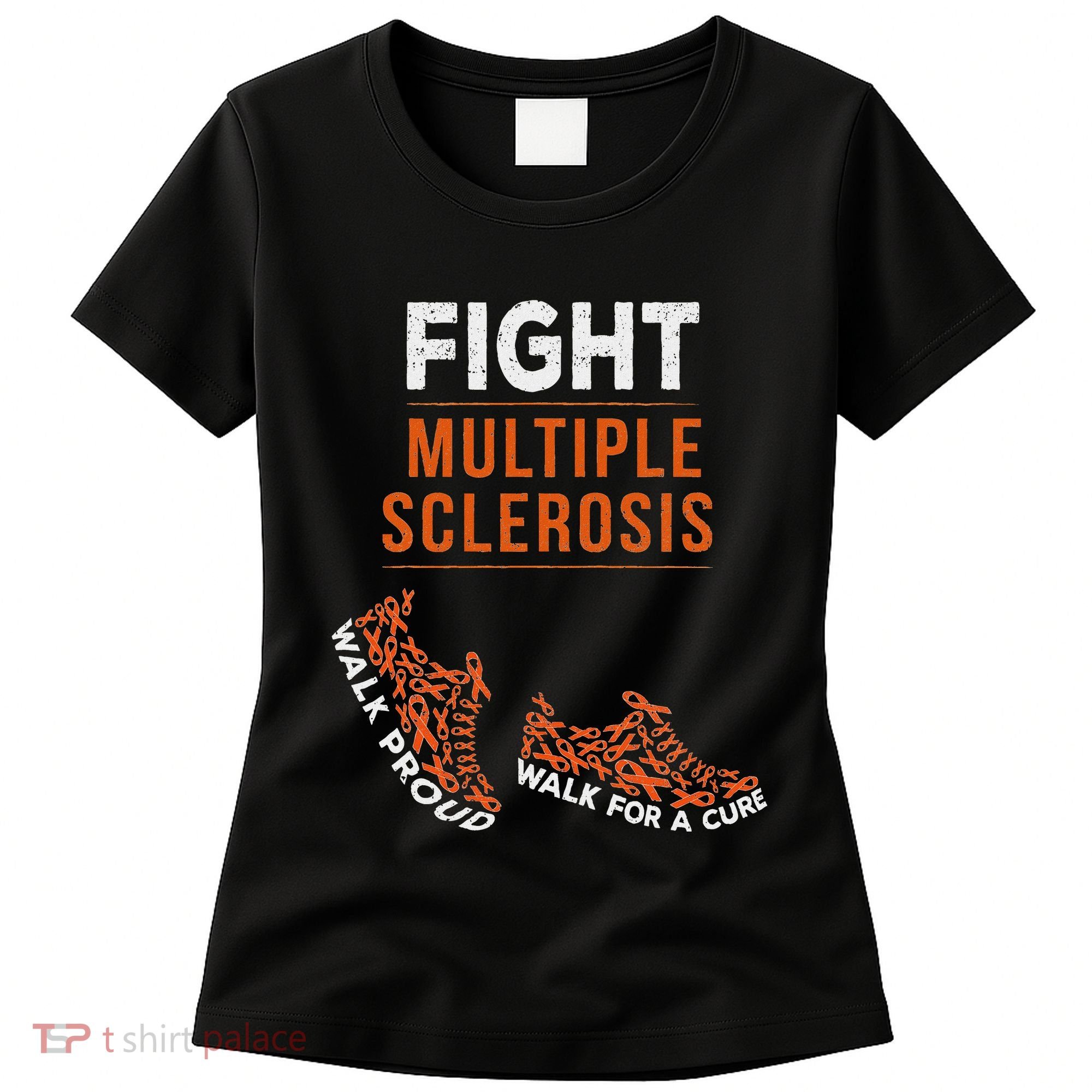 Fight Multiple Sclerosis Ms Awareness Warrior Ribbon Women's T-Shirt