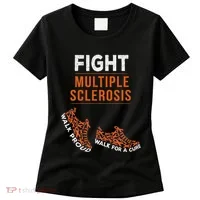 Fight Multiple Sclerosis Ms Awareness Warrior Ribbon Women's T-Shirt thumb 0