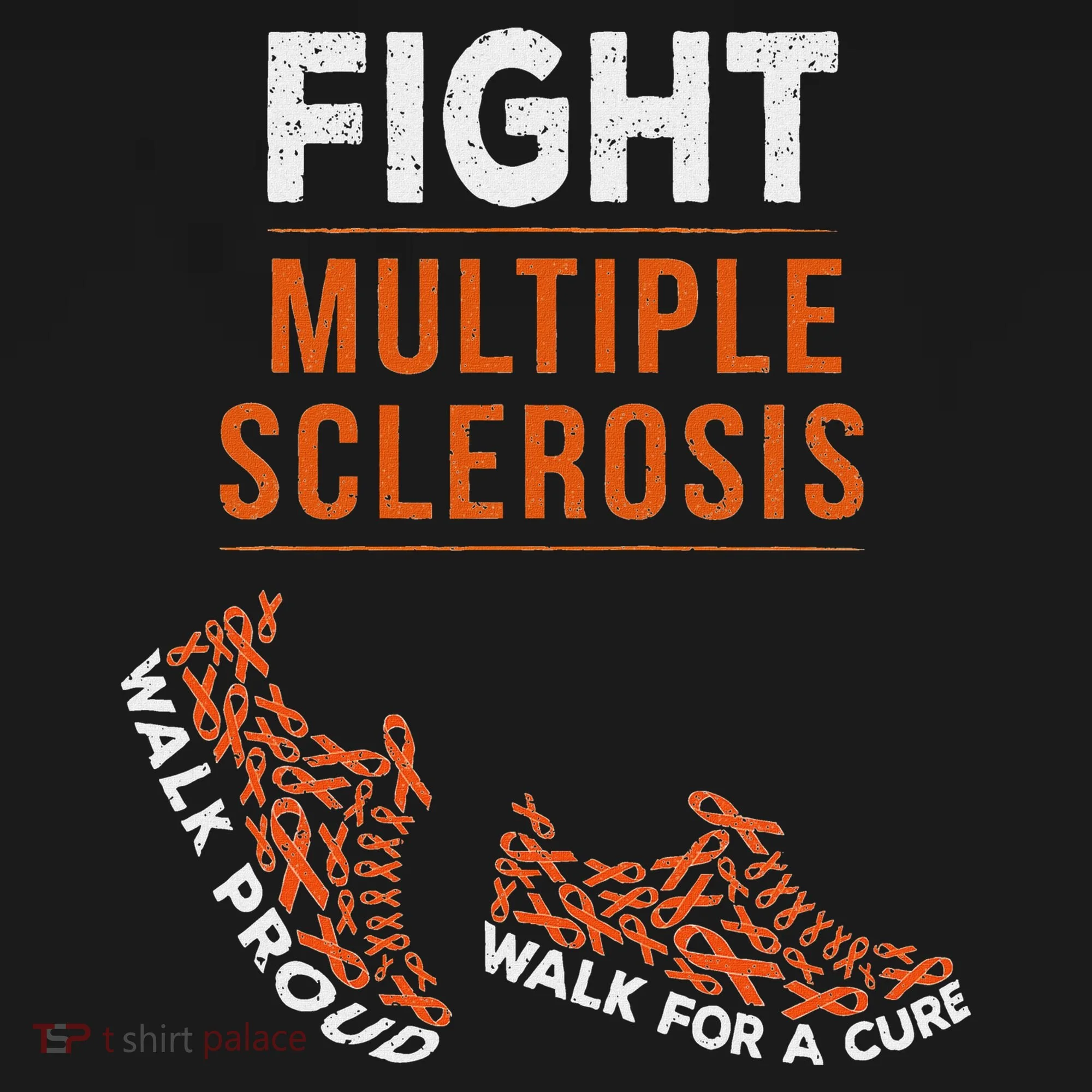 Fight Multiple Sclerosis Ms Awareness Warrior Ribbon Women's T-Shirt