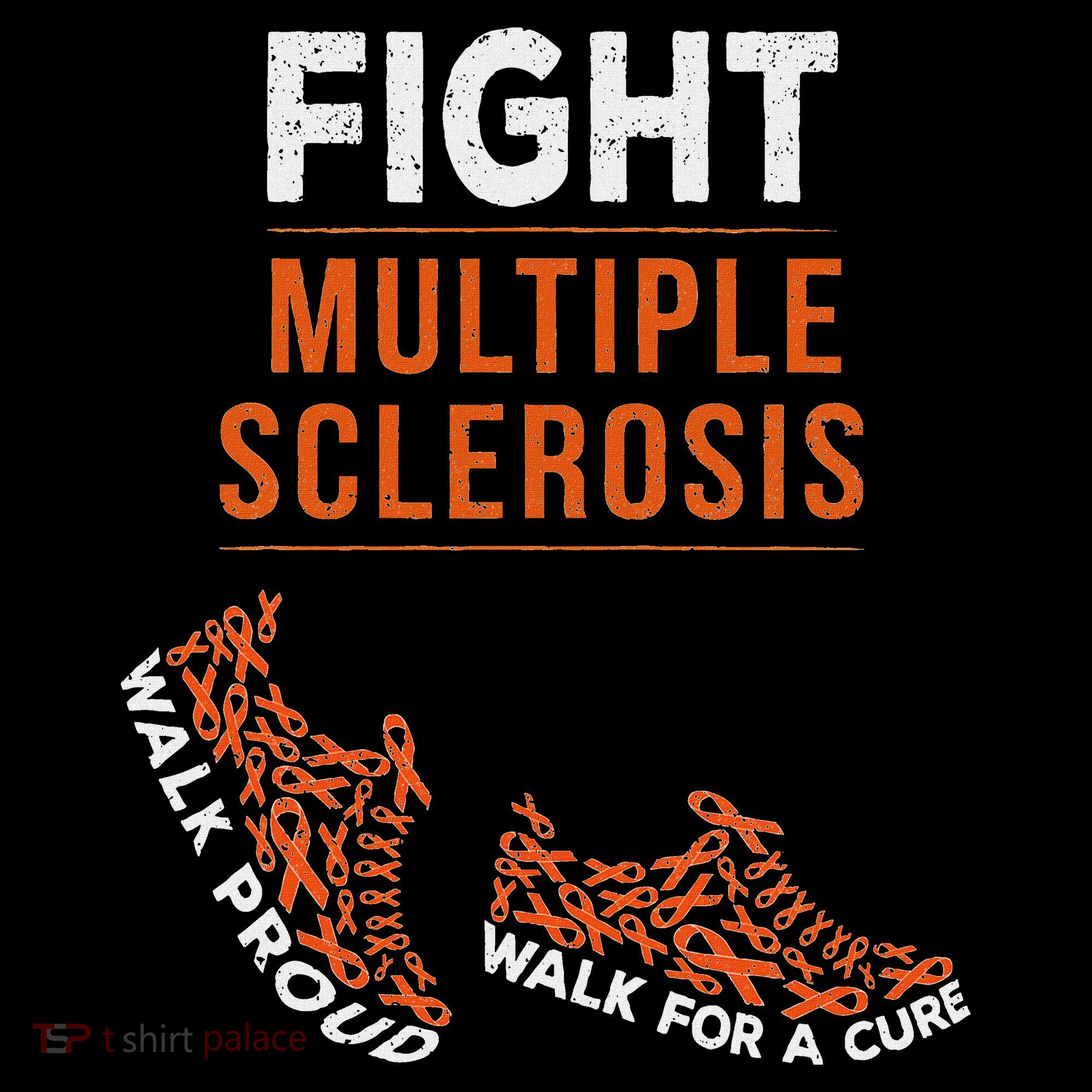 Fight Multiple Sclerosis Ms Awareness Warrior Ribbon Kids Sweatshirt