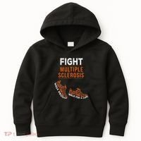 Fight Multiple Sclerosis Ms Awareness Warrior Ribbon Kids Hoodie thumb 0