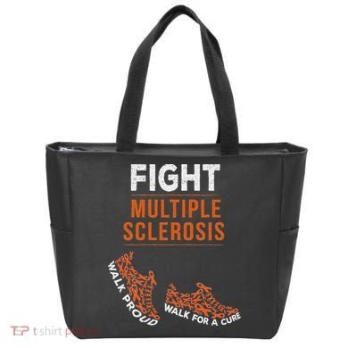 Fight Multiple Sclerosis Ms Awareness Warrior Ribbon Tote Bag