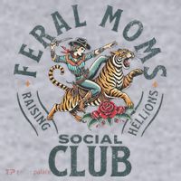 Feral Moms Social Club Trendy Mom Apparel Women's Sweatshirt thumb 2