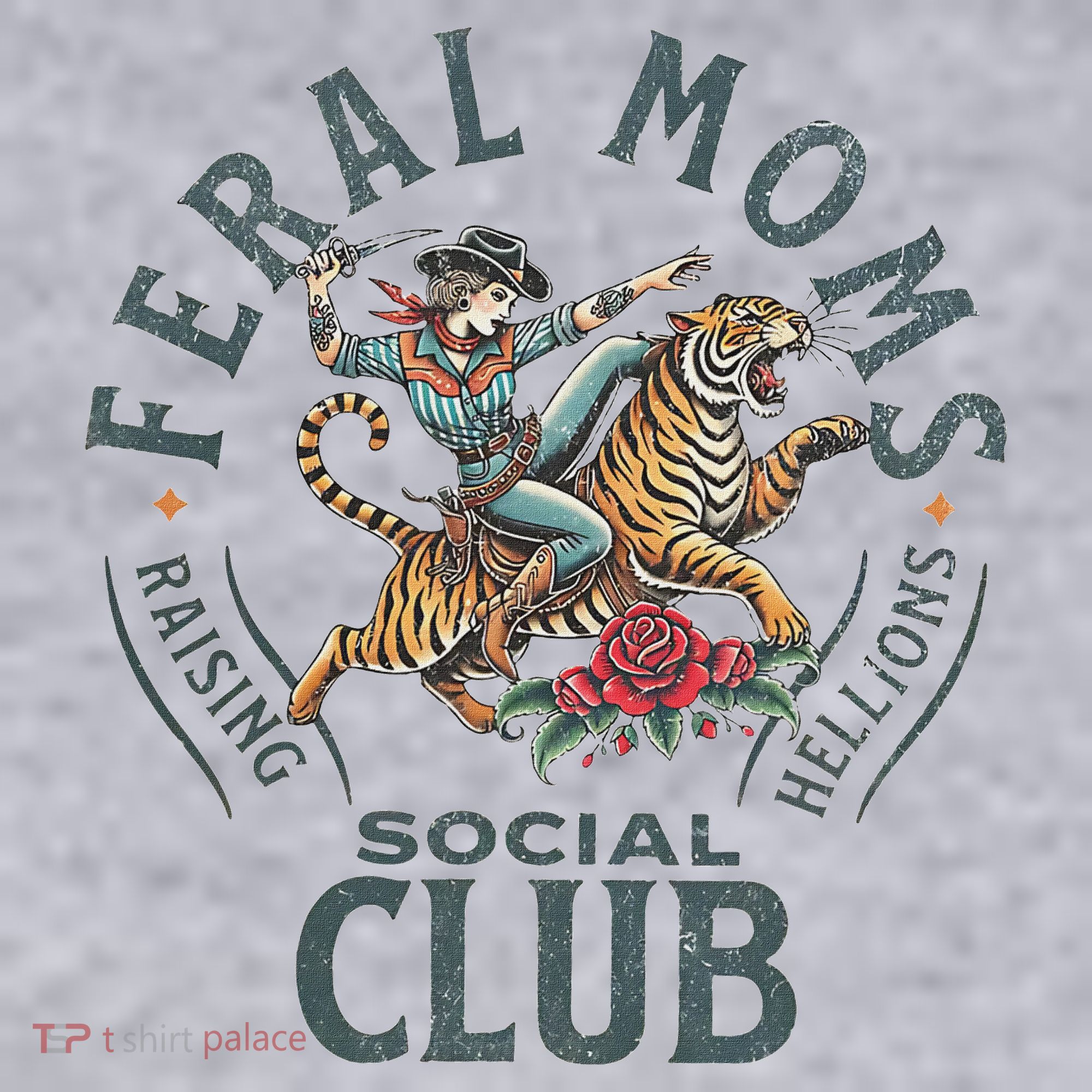 Feral Moms Social Club Trendy Mom Apparel Women's Sweatshirt