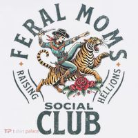 Feral Moms Social Club Trendy Mom Apparel Long Sleeve Shirt thumb 2