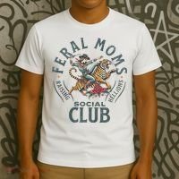 Feral Moms Social Club Trendy Mom Apparel T-Shirt thumb 3
