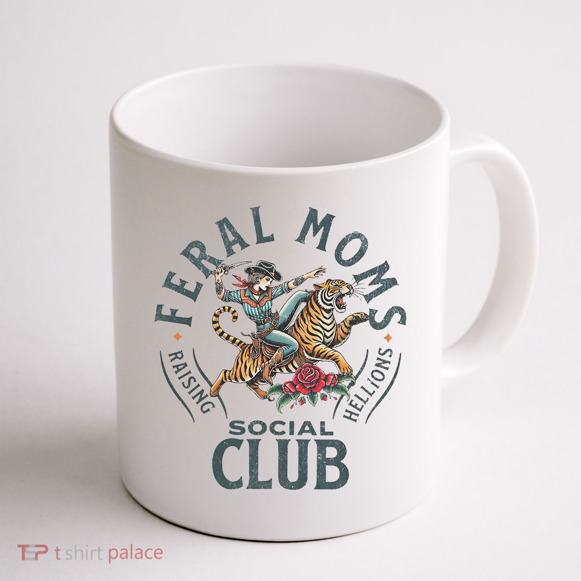 Feral Moms Social Club Trendy Mom Apparel Coffee Mug