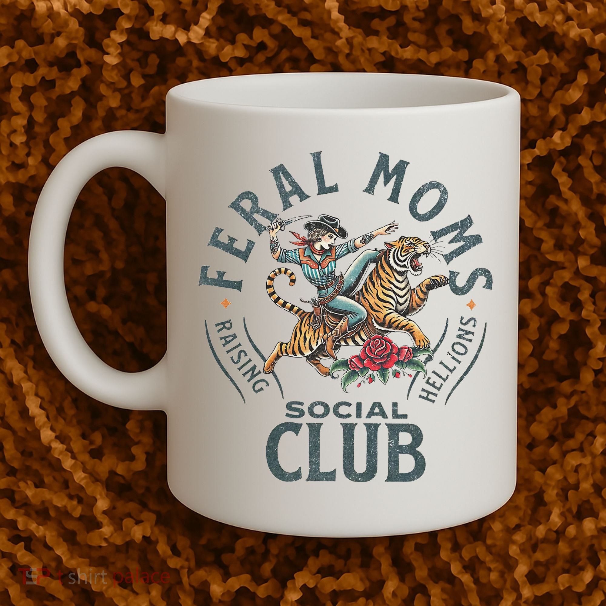 Feral Moms Social Club Trendy Mom Apparel Coffee Mug