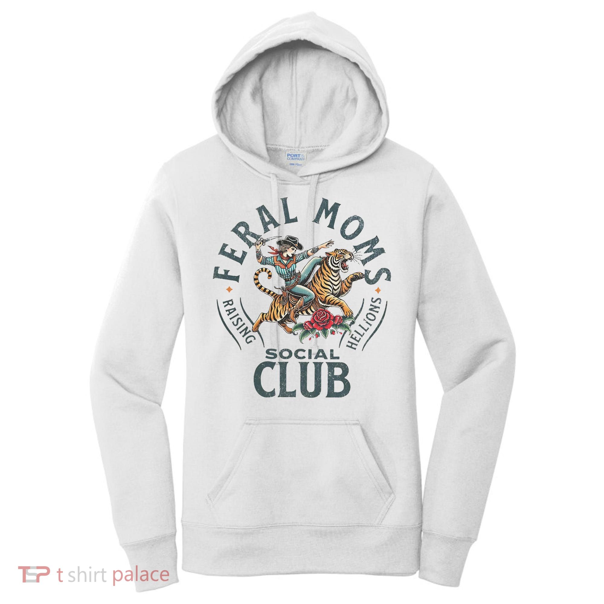 Feral Moms Social Club Trendy Mom Apparel Women's Hoodie
