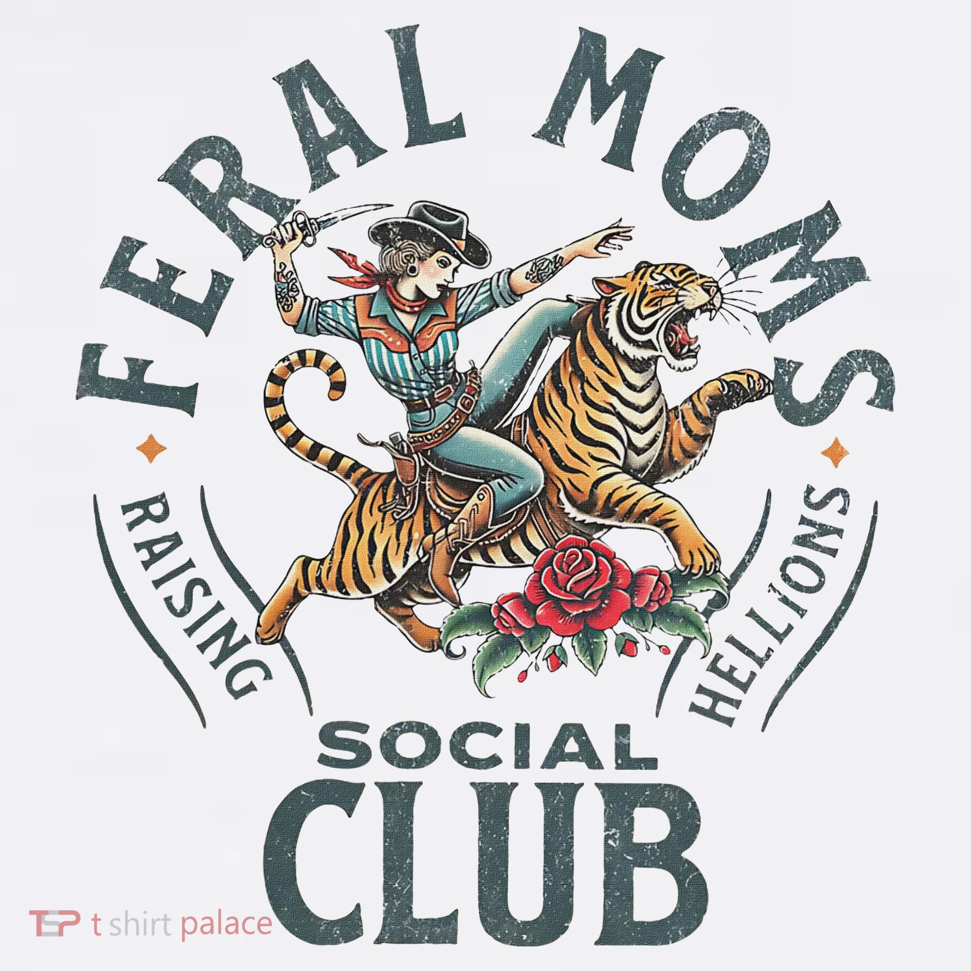 Feral Moms Social Club Trendy Mom Apparel Women's Hoodie