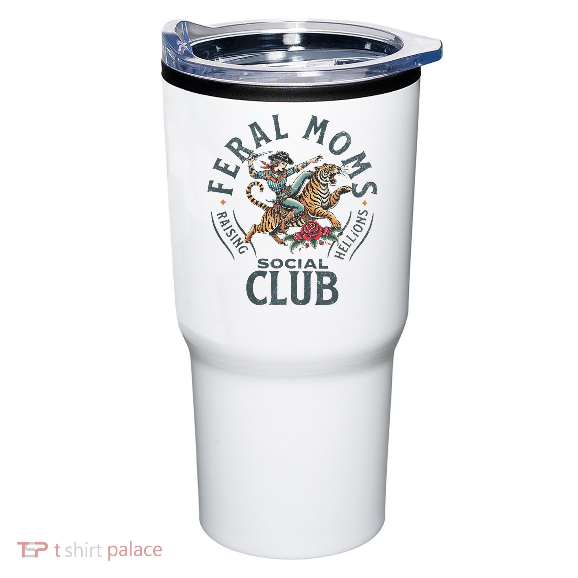 Feral Moms Social Club Trendy Mom Apparel Tumbler