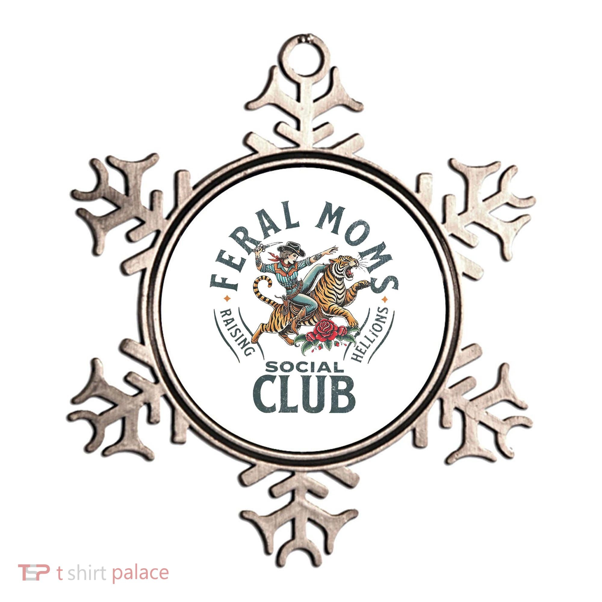 Feral Moms Social Club Trendy Mom Apparel Ornament