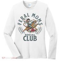 Feral Moms Social Club Trendy Mom Apparel Women's Long Sleeve Shirt thumb 0