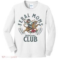 Feral Moms Social Club Trendy Mom Apparel Kids Long Sleeve Shirt thumb 0