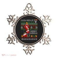 Funny Merry Swishmas Christmas Santa Playing Basketball Ornament thumb 0