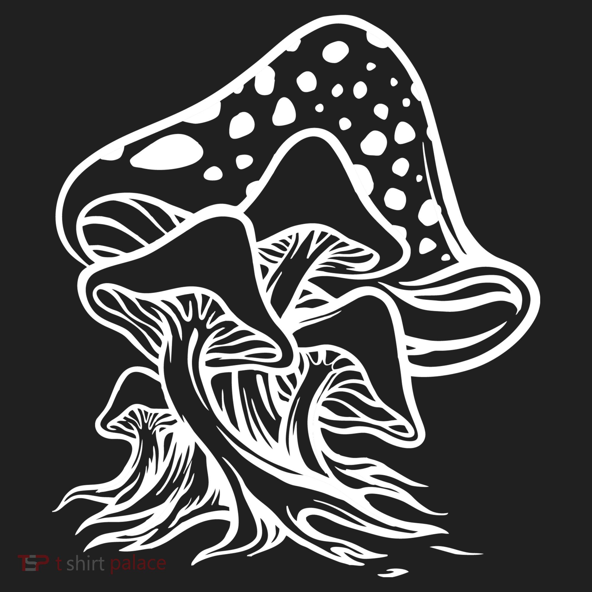Fungus Mushrooms Silhouette Women's Sweatshirt