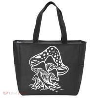 Fungus Mushrooms Silhouette Tote Bag thumb 0