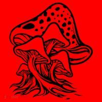 Fungus Mushrooms Silhouette Santa Hat thumb 1