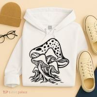 Fungus Mushrooms Silhouette Hoodie thumb 4