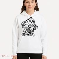 Fungus Mushrooms Silhouette Hoodie thumb 5