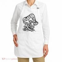 Fungus Mushrooms Silhouette Apron thumb 2