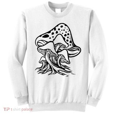 Fungus Mushrooms Silhouette Sweatshirt
