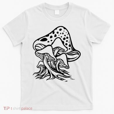 Fungus Mushrooms Silhouette T-Shirt
