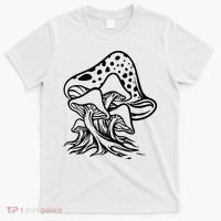 Fungus Mushrooms Silhouette T-Shirt thumb 0