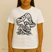 Fungus Mushrooms Silhouette T-Shirt thumb 4