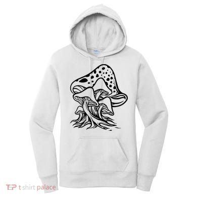 Fungus Mushrooms Silhouette Women's Hoodie