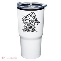 Fungus Mushrooms Silhouette Tumbler thumb 0