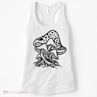 Fungus Mushrooms Silhouette Women's Tank Top thumb 0
