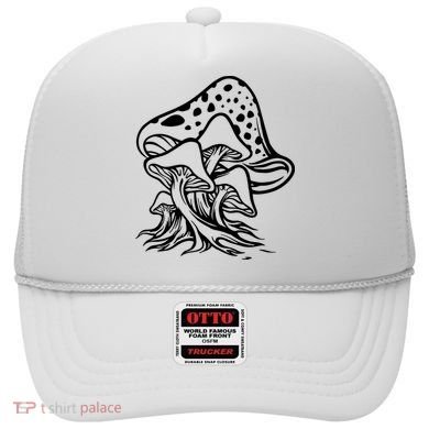 Fungus Mushrooms Silhouette Hat