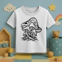 Fungus Mushrooms Silhouette Toddler T-Shirt thumb 3