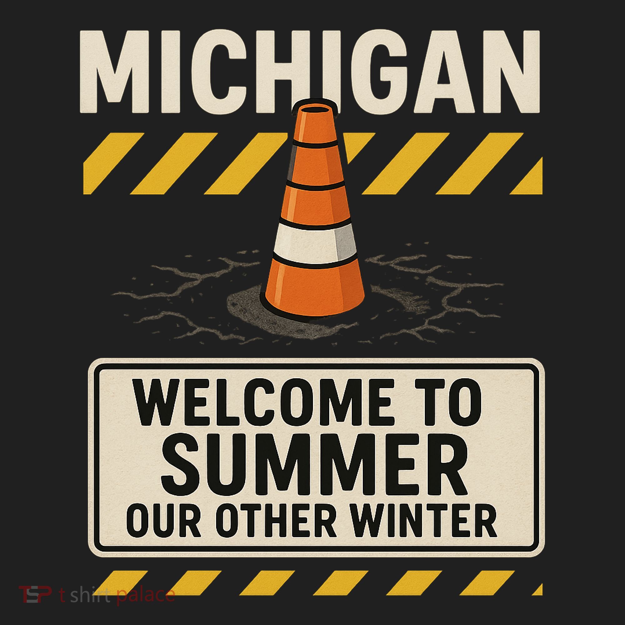 Funny Michigan Summer Our Other Winter Construction Season Women's Sweatshirt