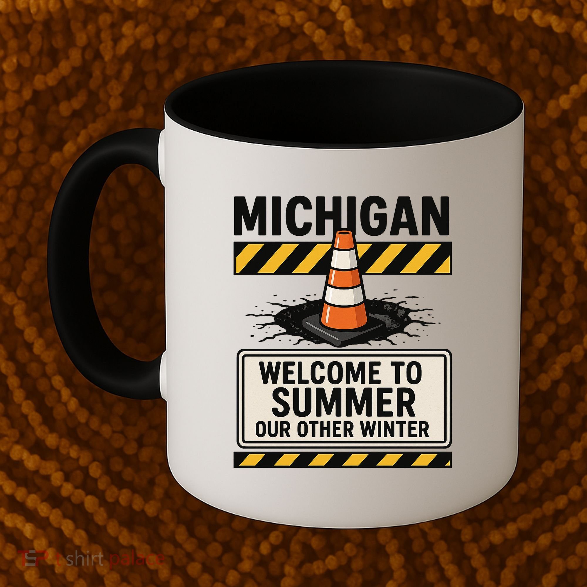 Funny Michigan Summer Our Other Winter Construction Season Coffee Mug
