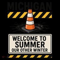 Funny Michigan Summer Our Other Winter Construction Season Coffee Mug thumb 5