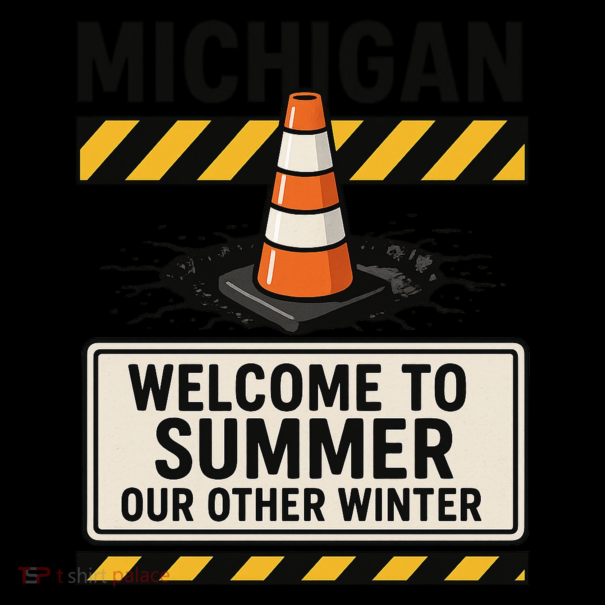 Funny Michigan Summer Our Other Winter Construction Season Coffee Mug