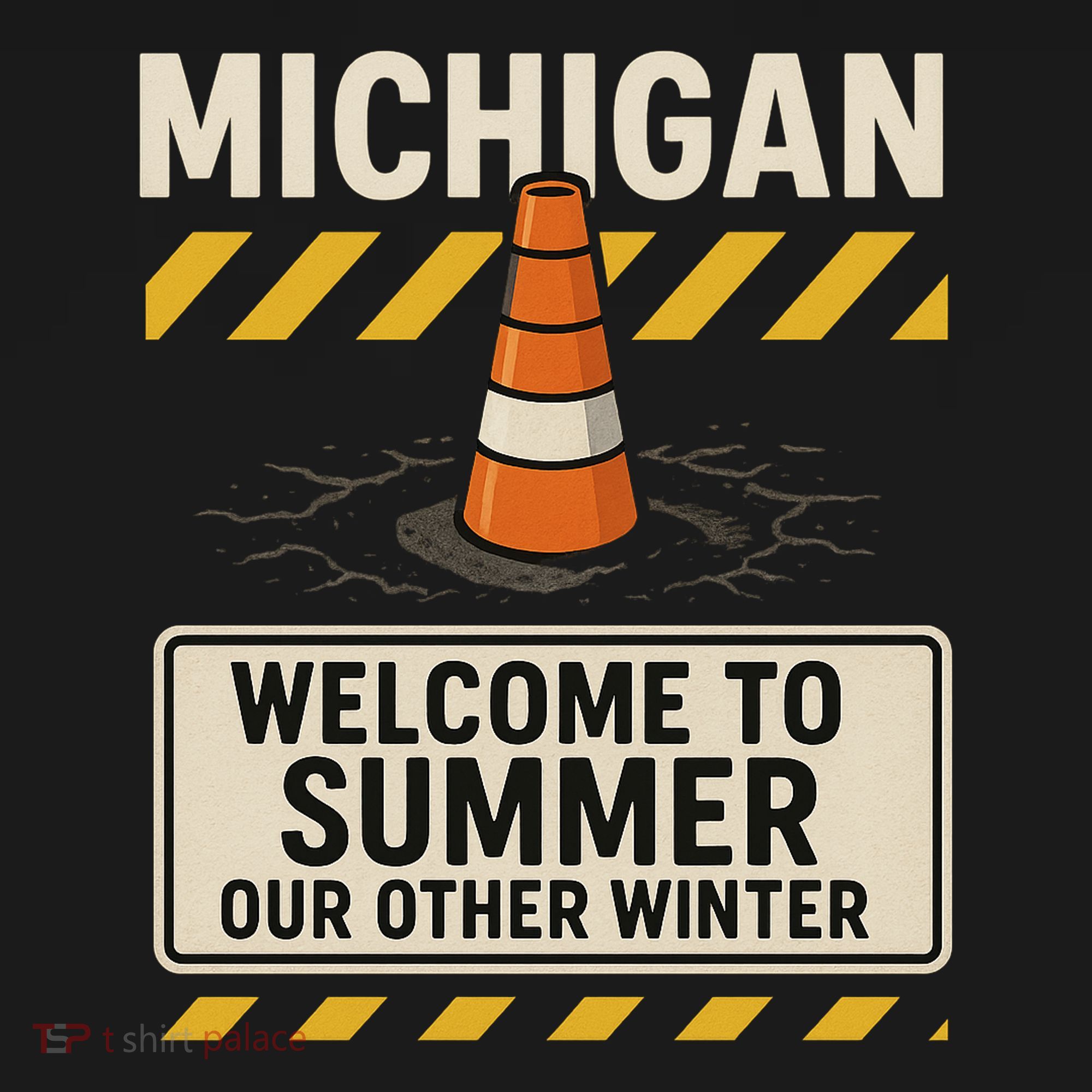 Funny Michigan Summer Our Other Winter Construction Season Mousepad