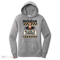 Funny Michigan Summer Our Other Winter Construction Season Women's Hoodie thumb 0