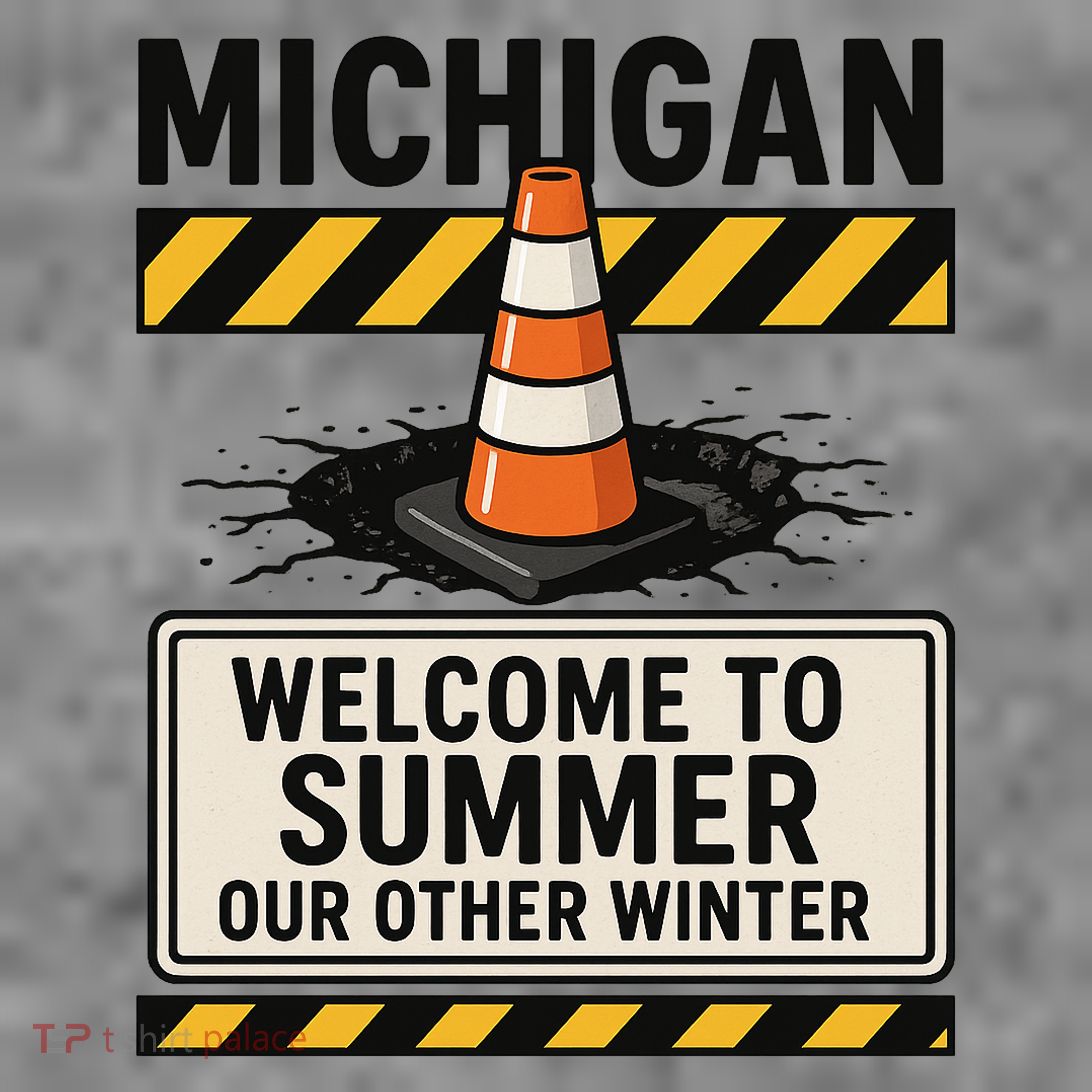 Funny Michigan Summer Our Other Winter Construction Season Women's Hoodie