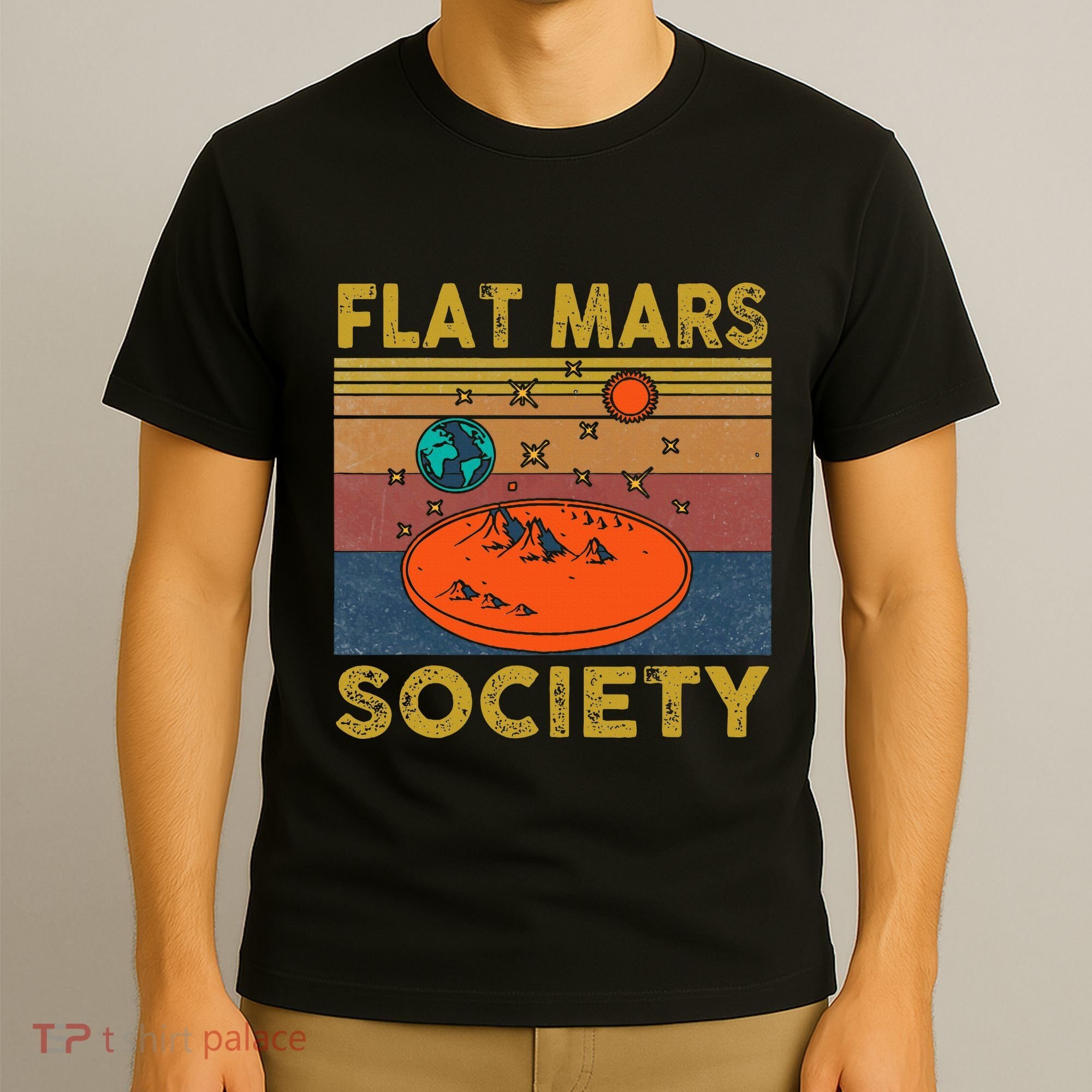 Flat Mars Society Mars T-Shirt