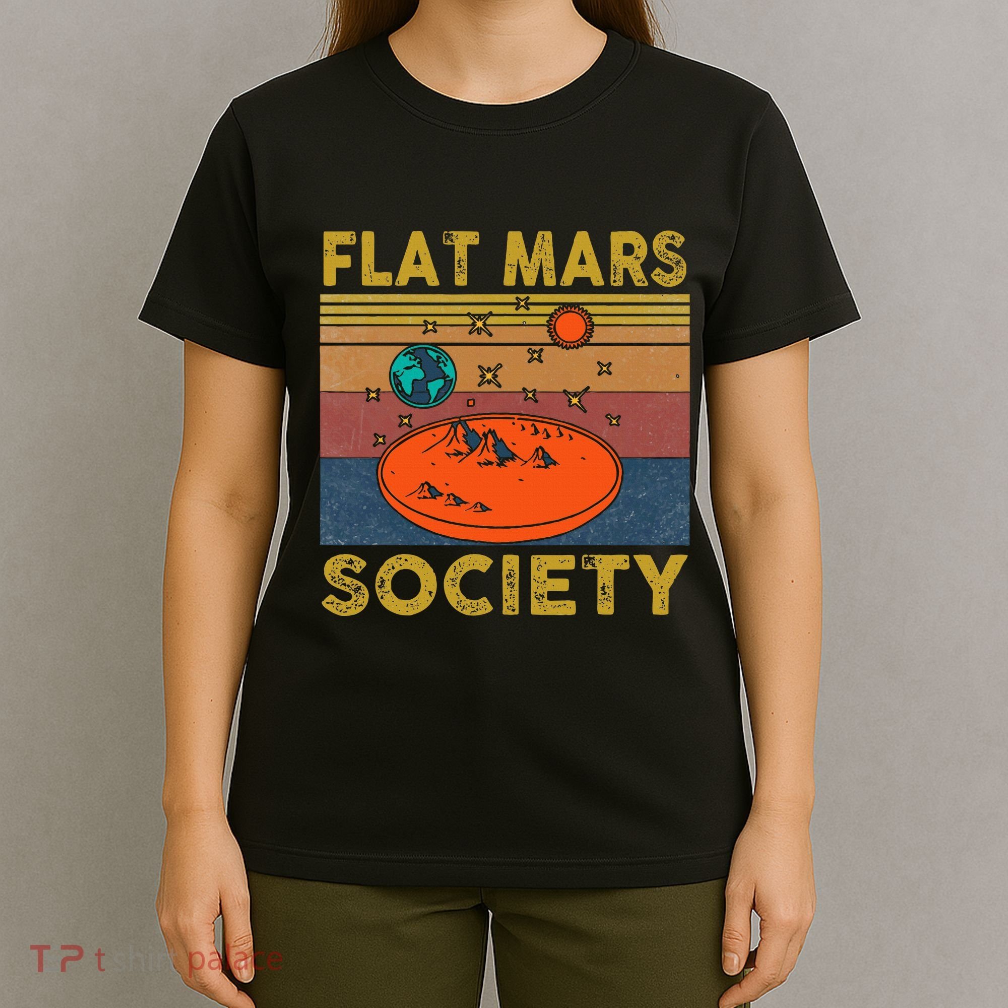 Flat Mars Society Mars T-Shirt