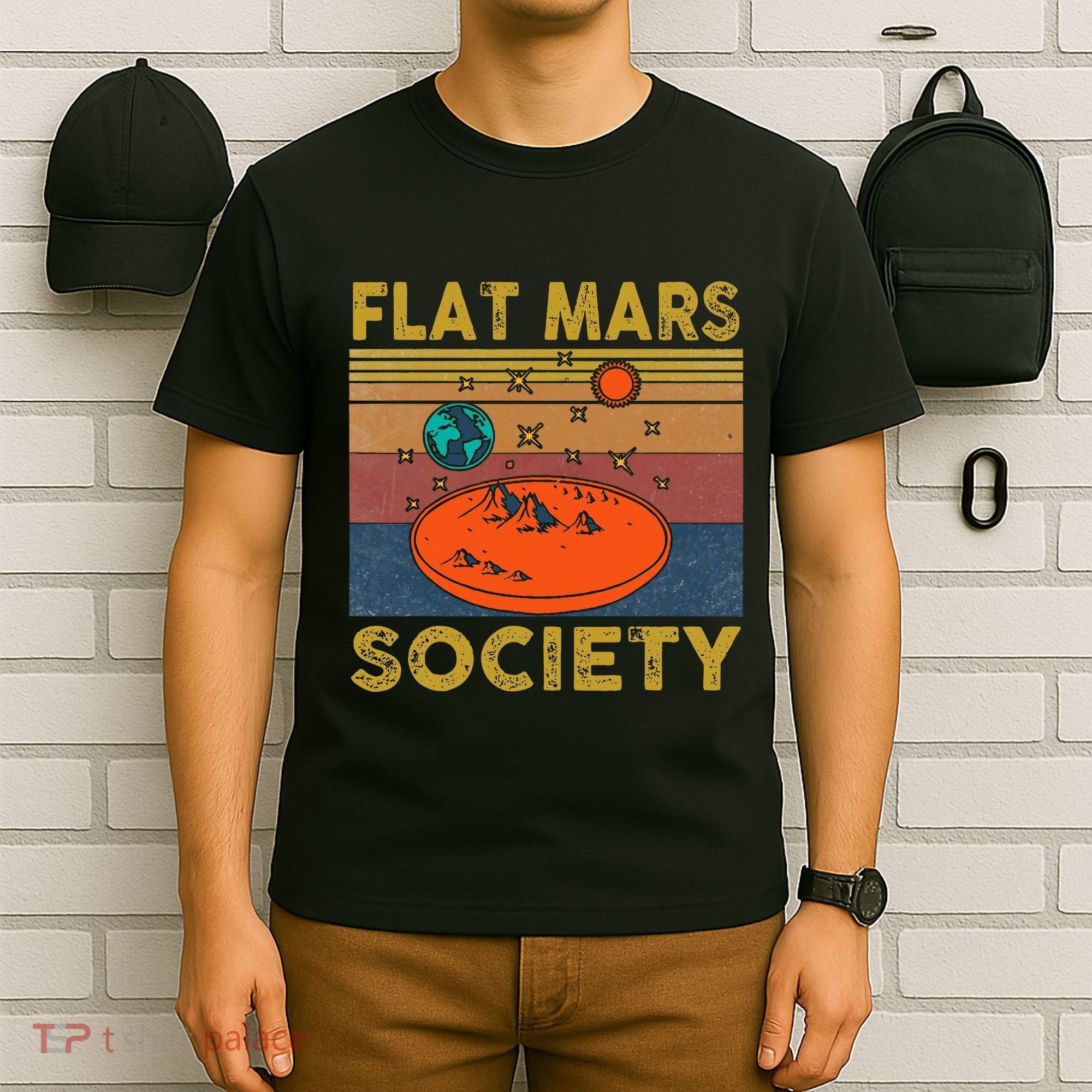 Flat Mars Society Mars T-Shirt