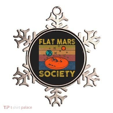 Flat Mars Society Mars Ornament