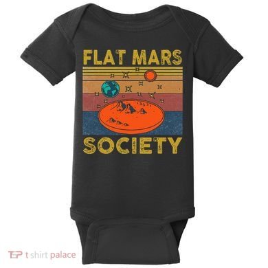 Flat Mars Society Mars Baby Bodysuit