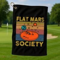 Flat Mars Society Mars Golf Towel thumb 1